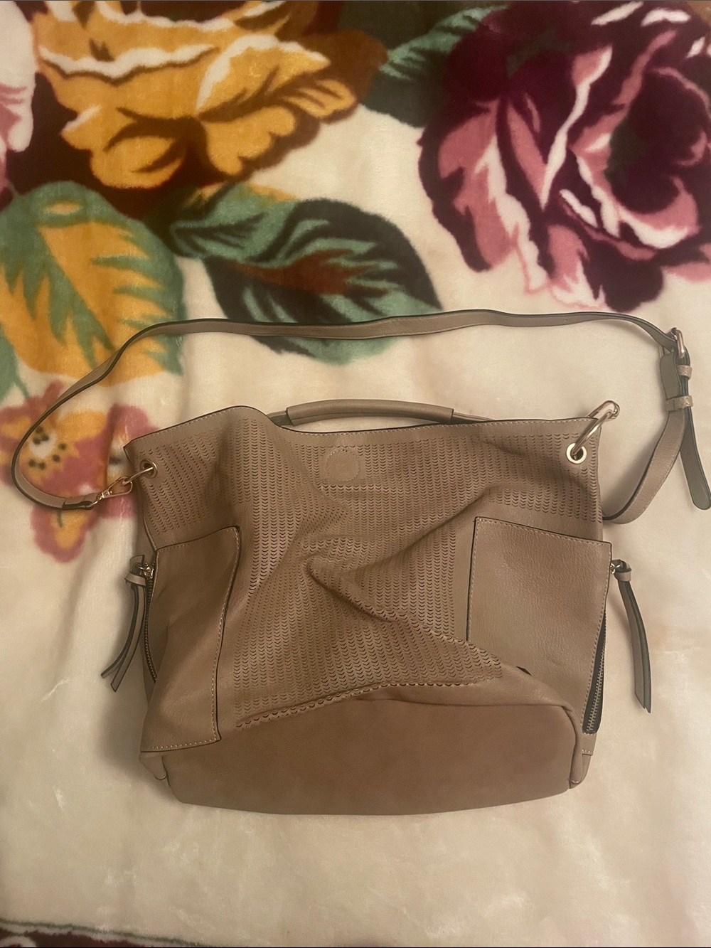Women’s Taupe Shoulder Bag Hand Bag - Classic Everyday Tote